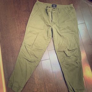 American Eagle Green Utility Joggers